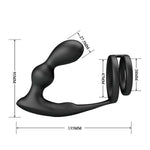 MR PLAY - VIBRATING ANAL PLUG WITH PENIS RING REMOTE CONTROL