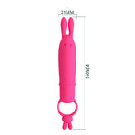 PRETTY LOVE - DELIA RABBIT VIBRATOR WITH RESISTANCE RING