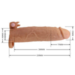PRETTY LOVE - XERXES PENIS SLEEVE WITH CLITORAL STIMULATOR AND VIBRATION