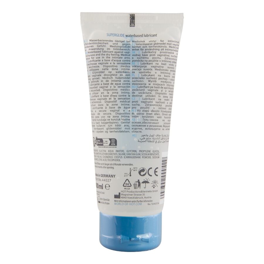 HOT - SUPERGLIDE LIQUID PLEASURE WATERBASED LUBRICANT 100 ML