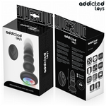 ADDICTED TOYS - THRUSTING VIBRATING ANAL PLUG, LED LIGHT REMOTE CONTROL