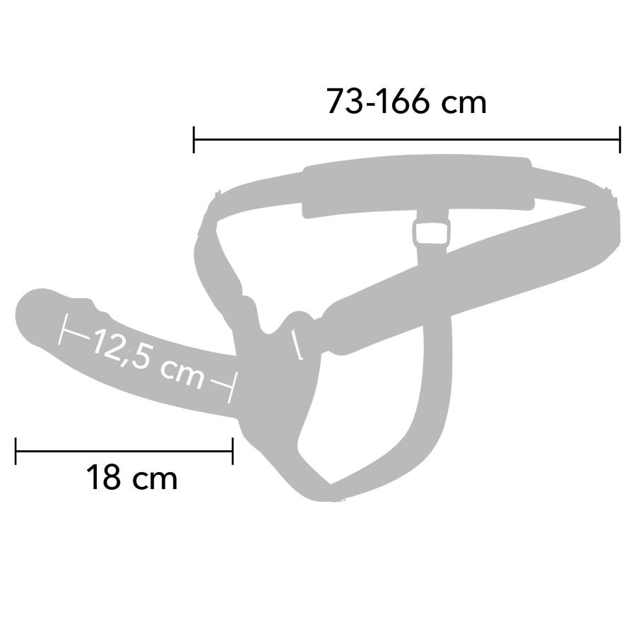 HIDDEN DESIRE - INFERNO PENIS SLEEVE STRAP-ON SILICONE 18 CM