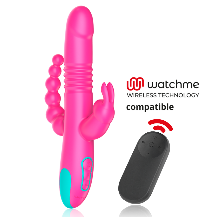 HAPPY LOKY - DONALD TRIPLE STIMULATION: ANAL, G-SPOT & CLITORIS + WATCHME REMOTE CONTROL