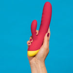 ROMP - JAZZ RECHARGEABLE RABBIT VIBRATOR RED
