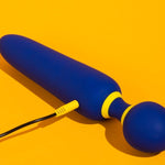 ROMP - FLIP VIBRATING WAND SILENT 10 MODES BLUE