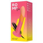 ROMP - DIZI SILICONE DILDO WITH SUCTION CUP TRICOLOR 18 CM