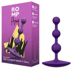 ROMP - AMP PURPLE FLEXIBLE SILICONE ANAL BEADS 12.5 CM PURPLE