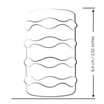 ROMP - MOSH TRANSPARENT MALE MASTURBATOR WITH 6 CM REVERSBLE SHEATH