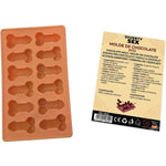 DIABLO PICANTE - CHOCOLATE MOLD WITH 12 SILICONE PENISES FOR HANGING VANILLA