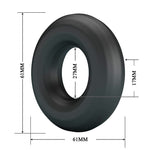 CRAZY BULL - URBAN SUPER SOFT SILICONE COCK RING BLACK