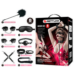 PRETTY LOVE - 8 PIECE BDSM KIT BLACK