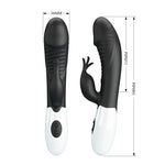 PRETTY LOVE - RASMUSSEN 30 FUNCTION RABBIT VIBRATOR BLACK