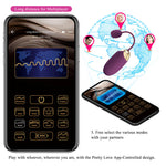 PRETTY LOVE - KLAY THRUSTING EGG VIBRATOR APP CONTROL PURPLE