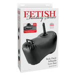 FETISH FANTASY SERIES - BODY DOCK INFLATABLE LOVE SEAT WITH DILDO 69.2 CM BLACK