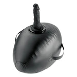 FETISH FANTASY SERIES - BODY DOCK INFLATABLE LOVE BALL WITH DILDO BLACK 41.9 CM
