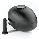 FETISH FANTASY SERIES - BODY DOCK INFLATABLE LOVE BALL WITH DILDO BLACK 41.9 CM