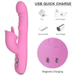 NALONE - T-MAY RABBIT VIBRATOR WITH PUSH AND OSCILLATING MOTION