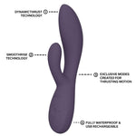 LELO - INA THRUST RABBIT THRUSTING VIBRATOR PURPLE