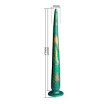 POWER MONSTERS - WILDWYRM TAIL BICOLOR FANTASY SILICONE DILDO 47 CM Ø 4 CM