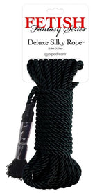 FETISH FANTASY SERIES - BLACK DELUXE SILK ROPE 9.75 M
