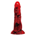 POWER MONSTERS - MINOTAUR FANTASY DILDO WITH SUCTION CUP 21 CM Ø 5 CM RED & BLACK
