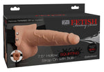 FETISH FANTASY SERIES - ADJUSTABLE HARNESS REALISTIC PENIS WITH BALLS SQUIRTING 19 CM