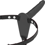 FETISH SUBMISSIVE HARNESS - BLACK SILICONE 15 CM