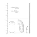 Man Cage 12Male 5.5 Inch Clear Chastity Cage With Anal Plug