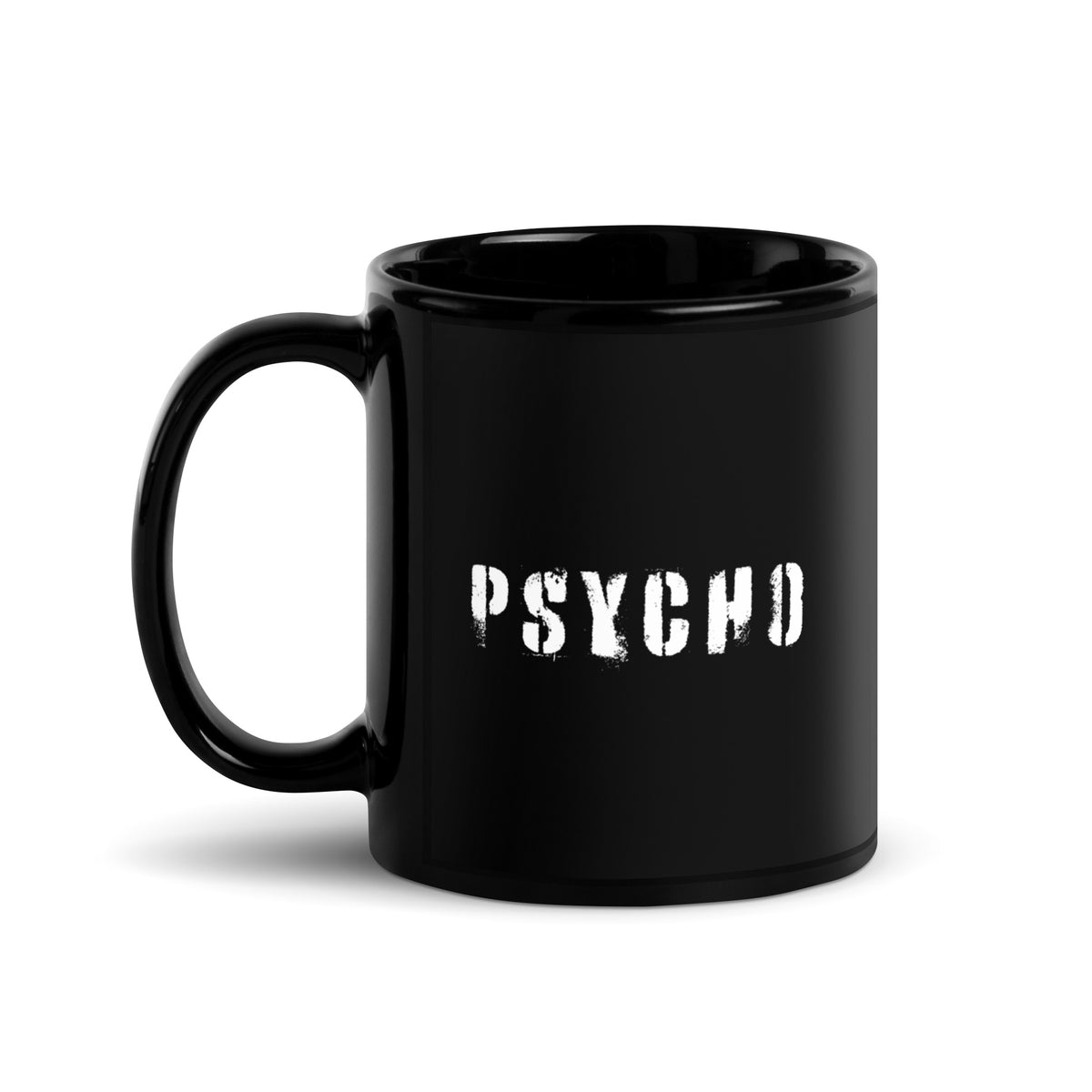 PSYCHO - Black Glossy Mug