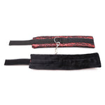 OHMAMA FETISH - VELVET HANDCUFFS WITH NYLON TAPE