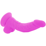 DIVERSIA - FLEXIBLE VIBRATING DILDO PURPLE 21.5 CM -O- 4.5 CM