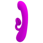 PRETTY LOVE - SINCERE SILICONE CLITORAL VIBRATOR AND SUCKER PURPLE