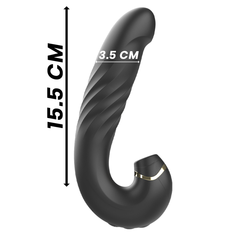 IBIZA - CLIP UP & DOWN + VIBRATOR + CLITORIS SUCTION