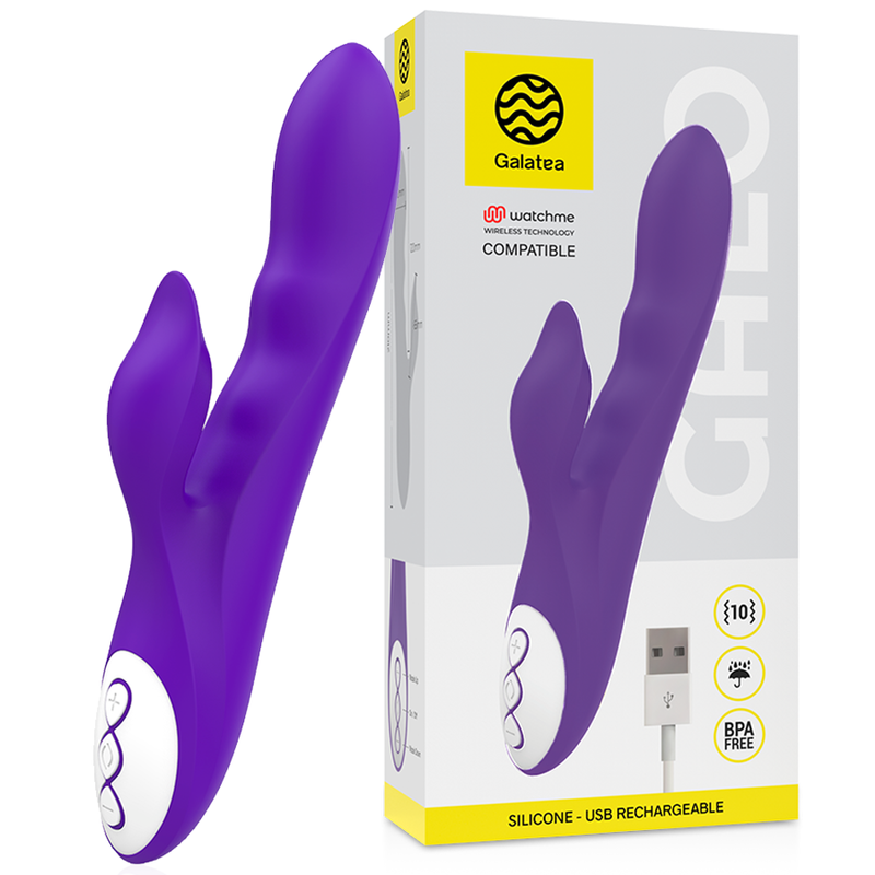 GALATEA - GALO PURPLE VIBRATOR + WATCHME REMOTE CONTROL