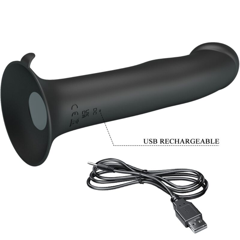 PRETTY LOVE - MURRAY BLACK CLITORAL VIBRATOR AND SUCKER