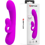PRETTY LOVE - SINCERE SILICONE CLITORAL VIBRATOR AND SUCKER PURPLE