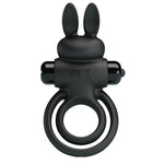 PRETTY LOVE - VIBRATOR III RABBIT RING FOR BLACK PENIS