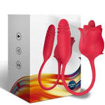 ARMONY - 3-IN-1 PINK, STIMULATOR, SUCTION AND UP&DOWN WITH RED TAIL