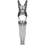 LIVCO CORSETTI FASHION - JULOVE BODYSTOCKING BLACK ONE SIZE