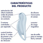 SATISFYER - POCKET PRO 1 CLITORIS STIMULATOR LIGHT BLUE