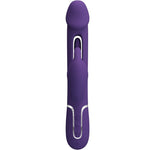 PRETTY LOVE - KAMPAS RABBIT 3 IN 1 MULTIFUNCTION VIBRATOR WITH TONGUE VIOLET