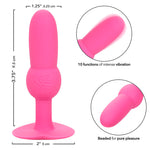 CALEXOTICS - FIRST TIME ANAL PLUG BEADED PROBE 10 VIBRATIONS PINK