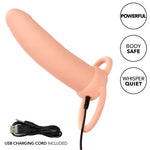 CALEXOTICS - MAXX THICK DUAL PENETRATOR 10 VIBRATIONS FLESH
