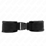 KINK - NYLON BIND HOOK&LOOP WRIST RESTRAINTS RED-BLACK MODEL 1 AJDUSTABLE 25-35 CM X 6 CM