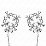 KINK - METAL FLOWER NIPPLE CLAMPS WITH CHAIN