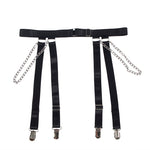 SUBBLIME - 954260 BODY WITH CHAINS + GARTER BELT BLACK S/M