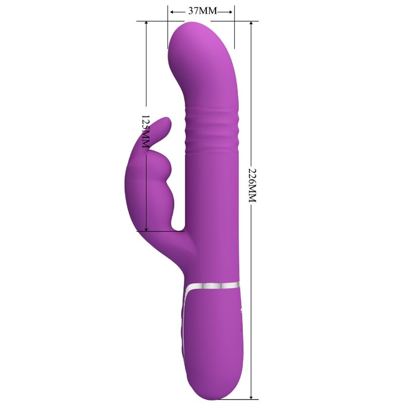 PRETTY LOVE - COALE 4 IN 1 MULTIFUNCTION RABBIT VIBRATORPURPLE