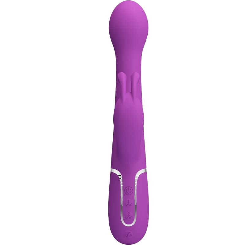 PRETTY LOVE - DEJON 3 IN 1 MULTIFUNCTION RABBIT VIBRATORPURPLE