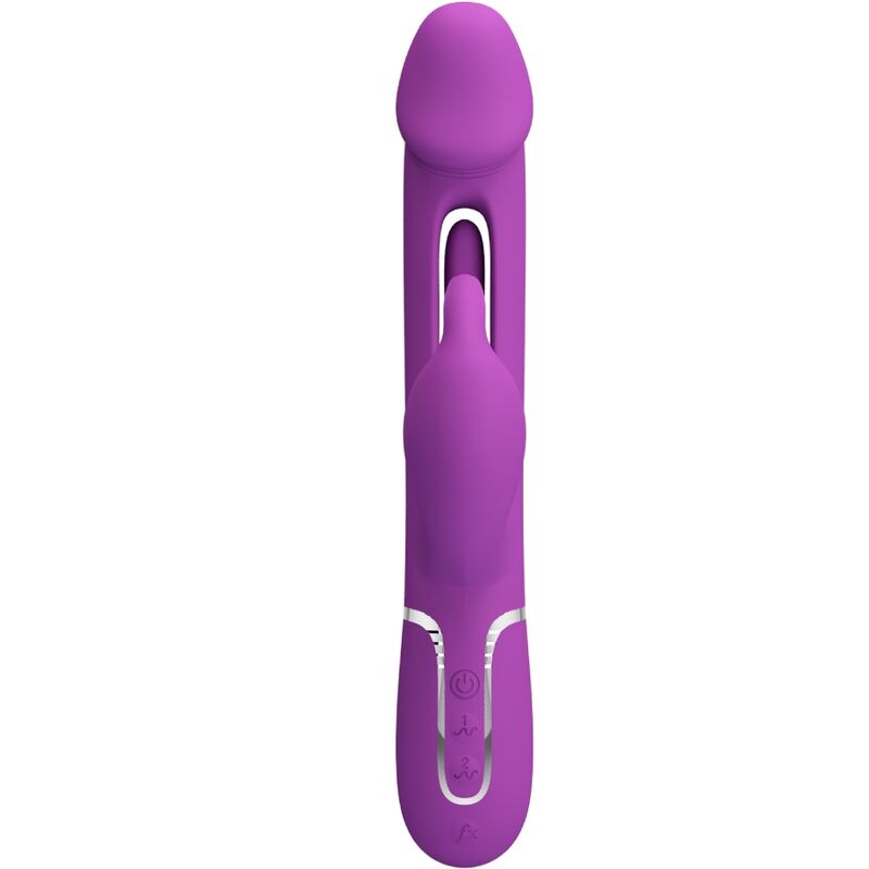 PRETTY LOVE - KAMPAS 3 IN 1 MULTIFUNCTION RABBIT VIBRATORPURPLE