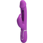 PRETTY LOVE - KAMPAS 3 IN 1 MULTIFUNCTION RABBIT VIBRATORPURPLE